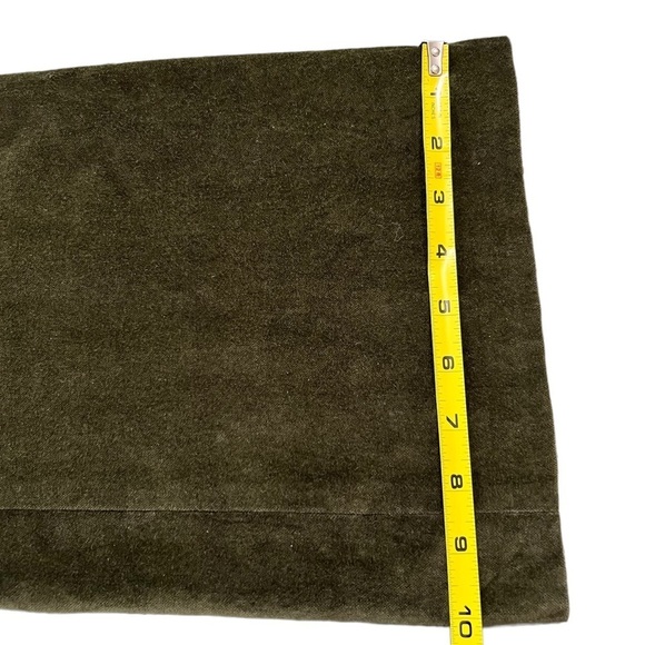 Charles Nolan Olive Green Velvet Pants Size 6 New York Designer Academia Soft - Picture 11 of 15